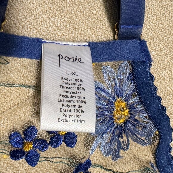 Posie Lingerie Hydrangea Bralette, Size L-XL - Picture 4 of 11